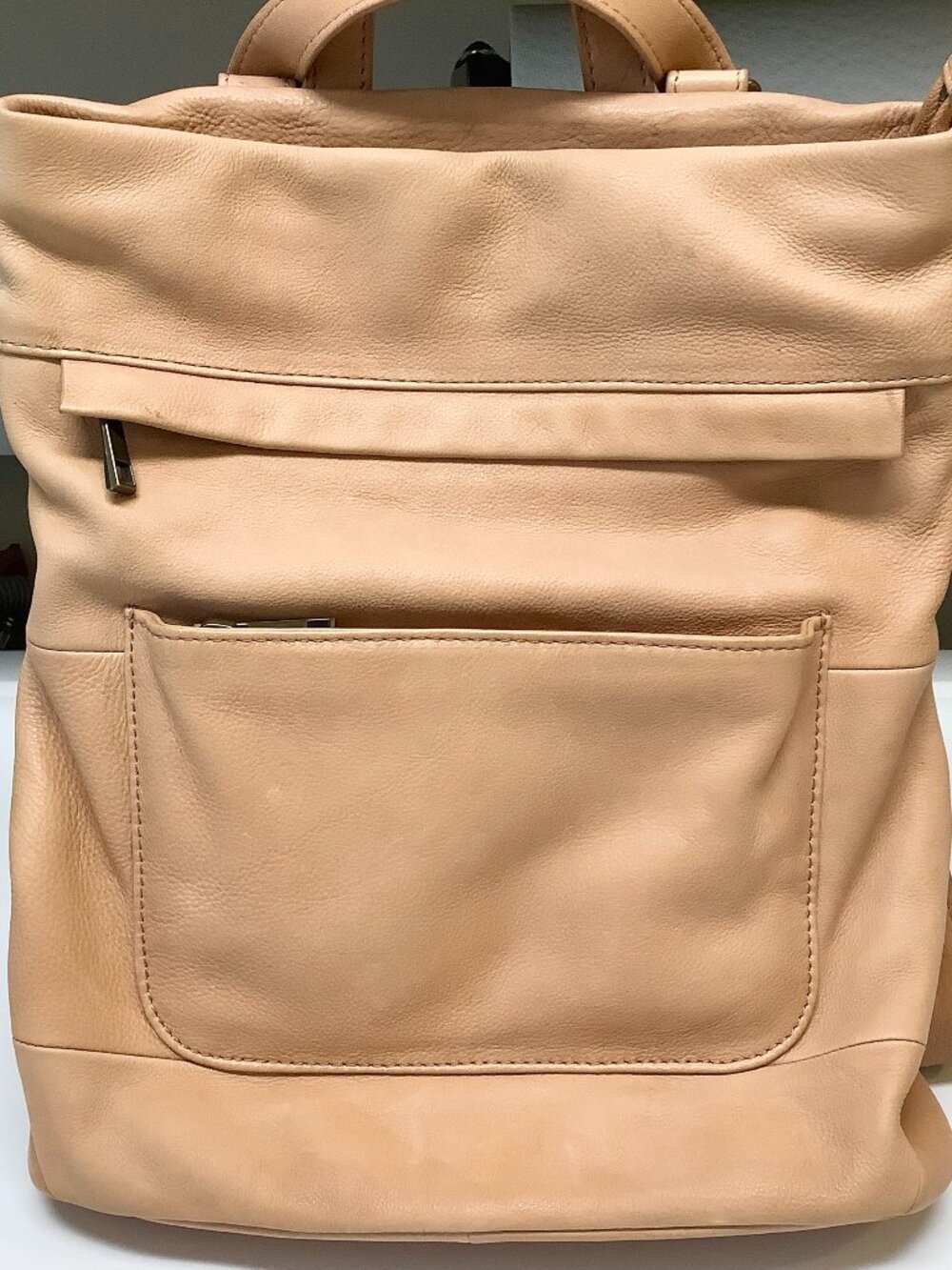 Aspen Tan Leather Backpack